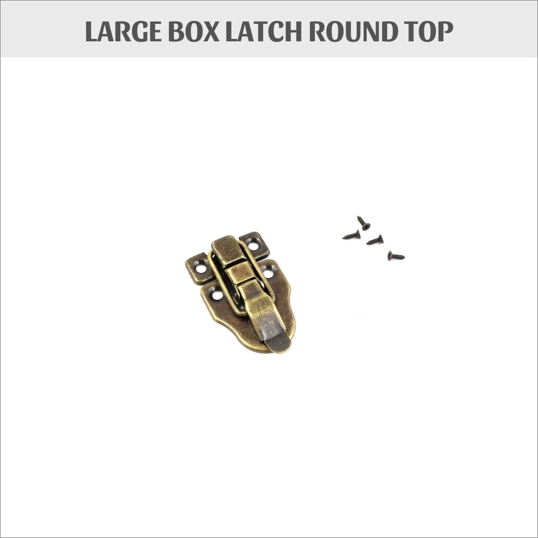 Large box latch round top, box clasp, buckle clasp, HD31b - Colorway Arts