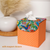 Fabric tissue box cover with magnet closure DIY kit, cartonnage kit 141a