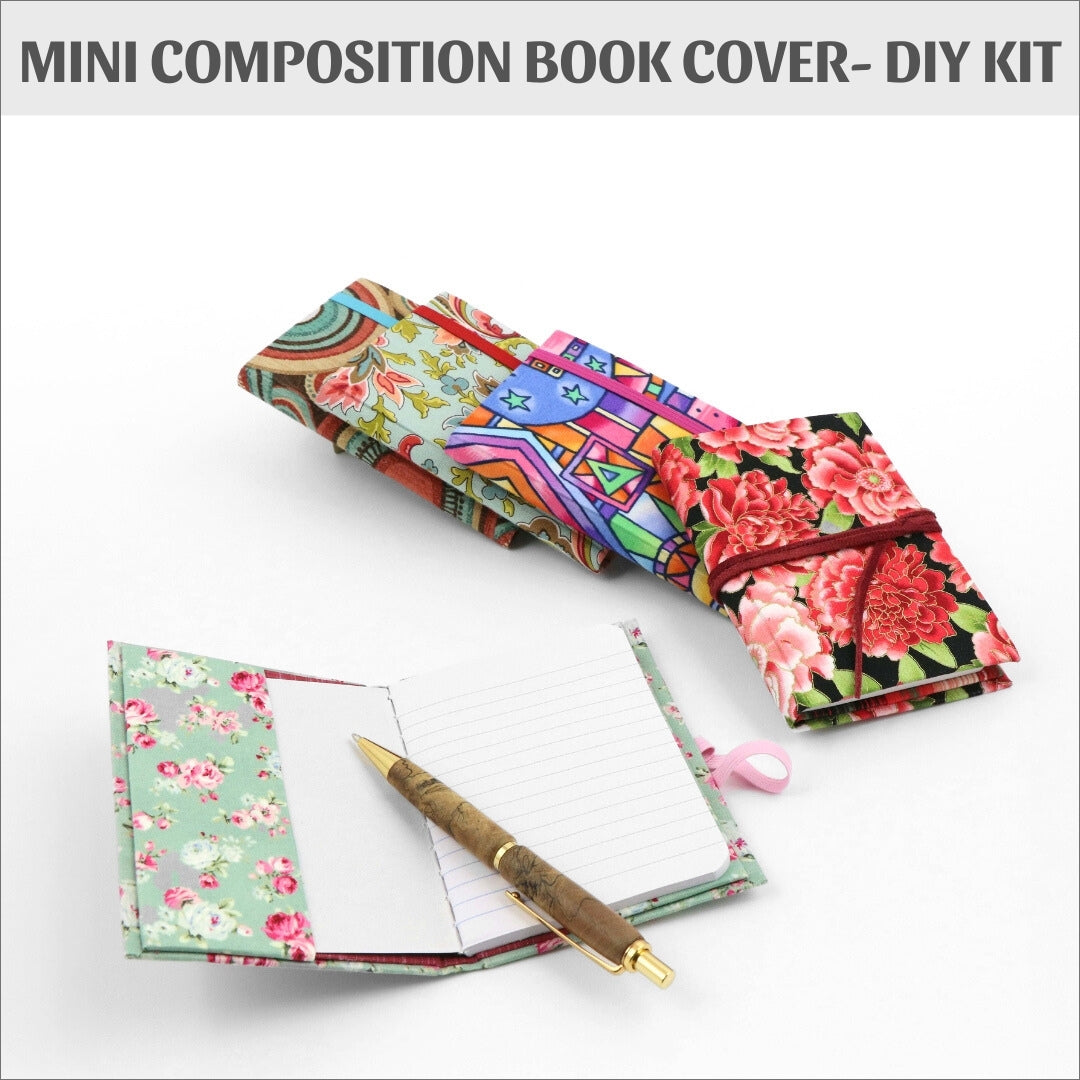 Fabric book DIY kit, bookbinding cook book kit 109, instructions not i -  Colorway Arts