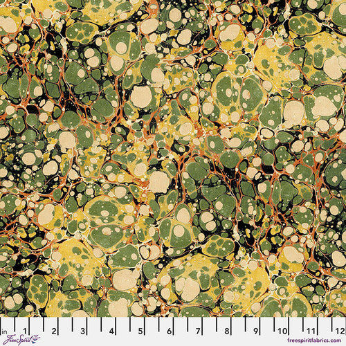 Fabric - Experiment - Green - Laboratory - Tim Holtz - Half Yard