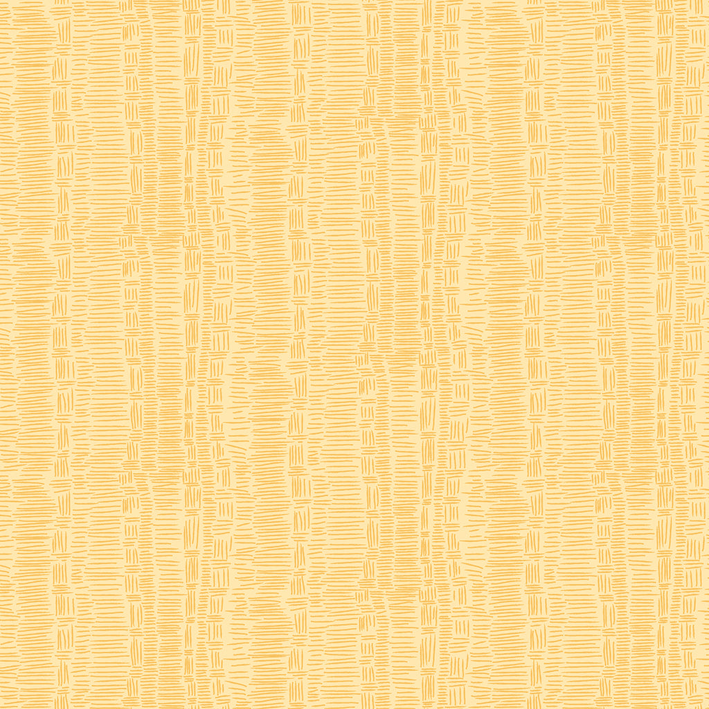 Fabric - Strawberry Days Digital Basketweave - Light Gold - meags &amp; me - Half Yard