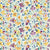 Fabric - Violetta Digital Packed Flowers - Cream - Beth Schneider - Half Yard