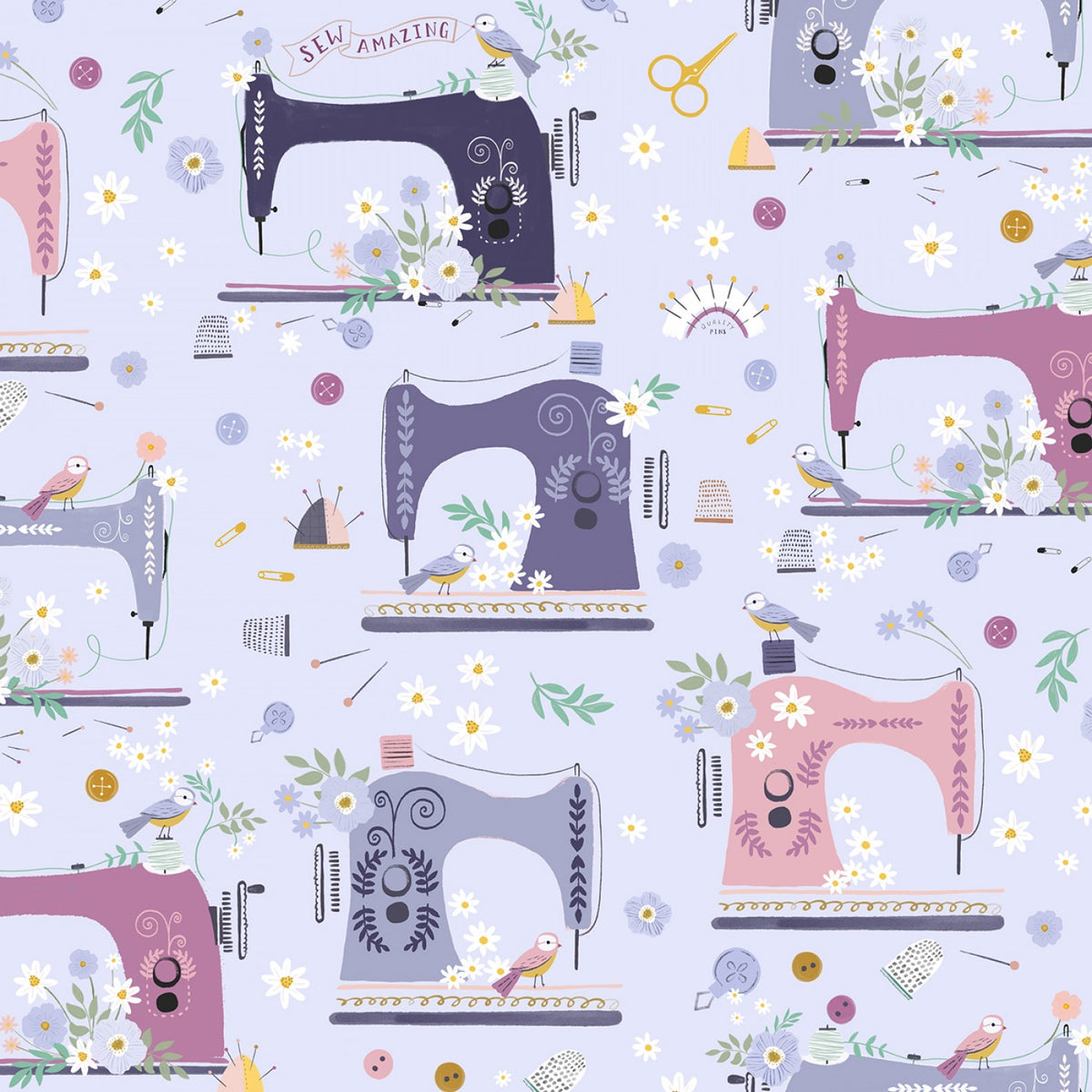 Fabric - Dear Stella Grotto Sew Amazing - Half Yard